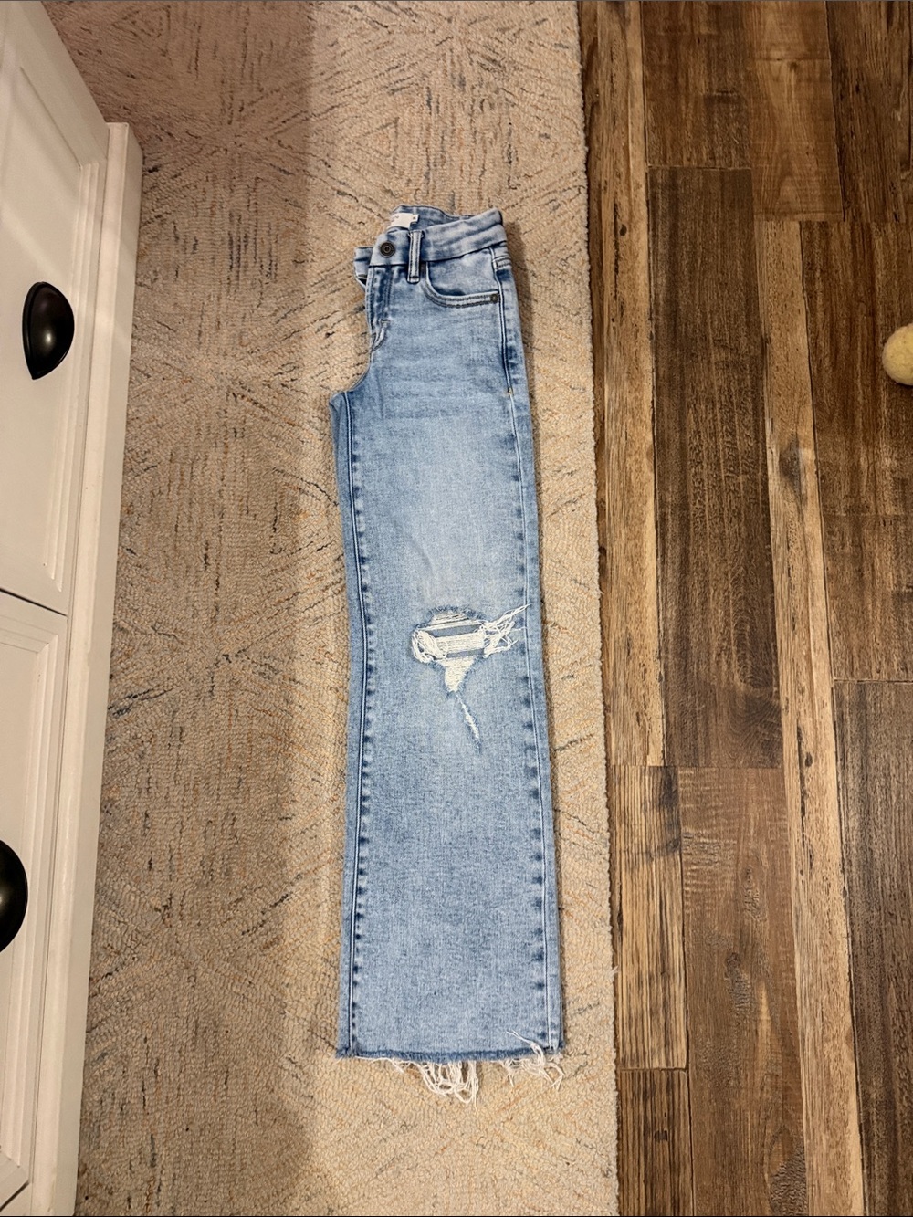 Light Wash Kids' Distressed Straight-Leg Jeans